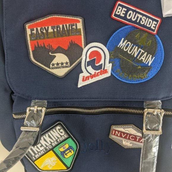Invicta Blue Backpack with Patches - Picture 5 of 10
